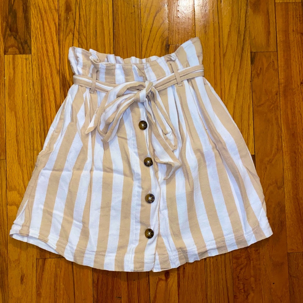 hollister ultra high rise paper bag skirt